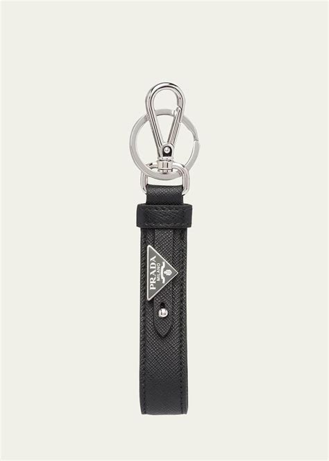 Prada Men's Saffiano Key Chain 